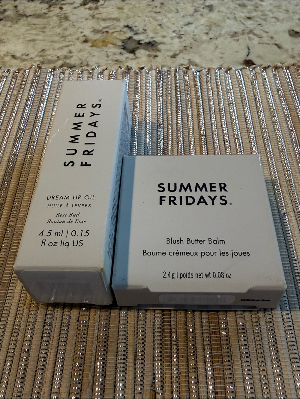 NEW Summer Fridays Dream Lip Oil & Blush Butter Balm In Rose Bud/Soft Strawberry